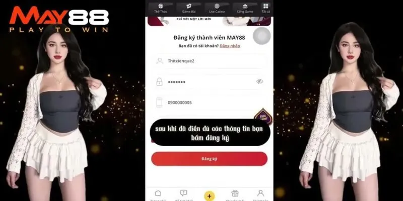 Chú ý quan trọng khi đăng ký hội viên tại May88